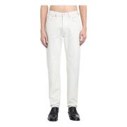 Tom Ford Slim Fit Stay Press Ivory Byxor White, Herr