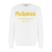 Alexander McQueen Stilren Sweatshirt för Män och Kvinnor White, Herr