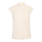 InWear Elegant Draperad Top White, Dam