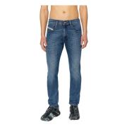 Diesel Blå D-Strukt Jeans, Bästsäljande Modell Blue, Herr