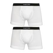 Tom Ford Tvåpack boxershorts med logotyp White, Herr