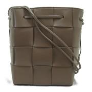 Bottega Veneta Vintage Pre-owned Laeder axelremsvskor Brown, Dam