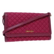 Prada Vintage Pre-owned Nylon prada-vskor Pink, Dam