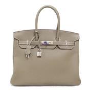 Hermès Vintage Pre-owned Laeder handvskor Beige, Dam