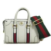 Gucci Vintage Pre-owned Canvas gucci-vskor White, Dam