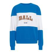 Ball Blå Sweatshirt med Snyggt Tryck Blue, Dam