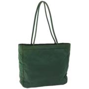 Prada Vintage Pre-owned Nylon totevskor Green, Dam