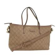 Gucci Vintage Pre-owned Canvas totevskor Pink, Dam