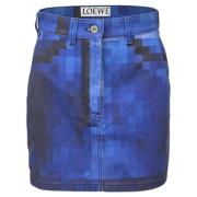 Loewe Pre-owned Pre-owned Bomull nederdelar Blue, Dam