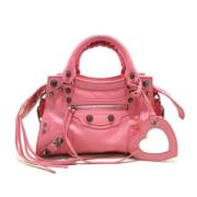 Balenciaga Vintage Pre-owned Laeder handvskor Pink, Dam