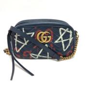 Gucci Vintage Pre-owned Canvas gucci-vskor Blue, Dam