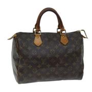 Louis Vuitton Vintage Pre-owned Canvas handvskor Brown, Dam