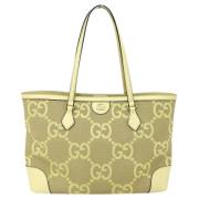 Gucci Vintage Pre-owned Canvas gucci-vskor Yellow, Dam