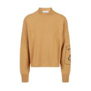 Iceberg Broderad Logo Crew-neck Sweater Brown, Herr