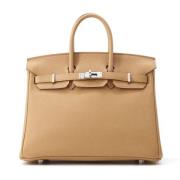 Hermès Vintage Pre-owned Laeder handvskor Beige, Dam