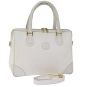 Gucci Vintage Pre-owned Canvas handvskor White, Dam