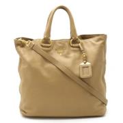 Prada Vintage Pre-owned Laeder prada-vskor Beige, Dam