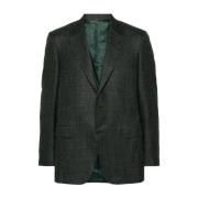 Canali Skoggrön Rutig Blazer Green, Herr