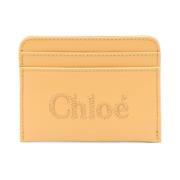 Chloé Broderad Logoplånböcker Yellow, Dam