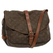 Louis Vuitton Vintage Pre-owned Canvas louis-vuitton-vskor Brown, Dam