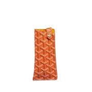 Goyard Vintage Pre-owned Canvas hem-och-kontorstillbehr Orange, Dam