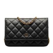 Chanel Vintage Pre-owned Laeder chanel-vskor Black, Dam