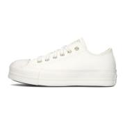 Converse Vita Platform Sneakers Trendy Casual Sporty White, Dam