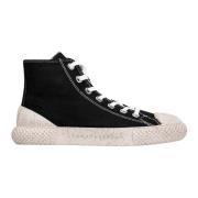 Asportuguesas Höga sneakers svart textilmaterial Black, Dam