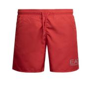 Emporio Armani EA7 Herr Badshorts Röd Red, Herr