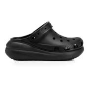 Crocs Klassiska Crush Träsko Sandaler Black, Dam