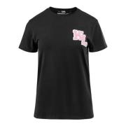 Karl Lagerfeld Svart dam T-shirt Black, Dam