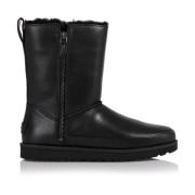 UGG Dam Läder Ankelstövlar Black, Dam