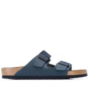 Birkenstock Arizona Natural Leather Sandaler Blue, Herr