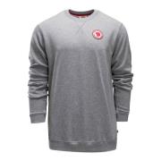 Fjällräven 1960 Logo Herr Sweatshirt Grå Melange Gray, Herr