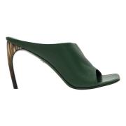 Salvatore Ferragamo Högklackad Sandal Nympha Green, Dam