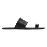 Jil Sander Låg Sandal Black, Dam