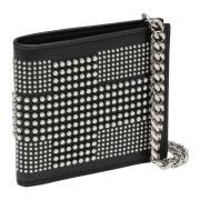 Alexander McQueen Crossbody Plånbok med Rem Black, Herr