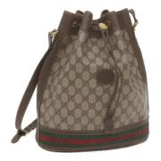 Gucci Vintage Pre-owned Canvas gucci-vskor Beige, Dam