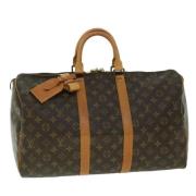 Louis Vuitton Vintage Pre-owned Canvas handvskor Brown, Dam