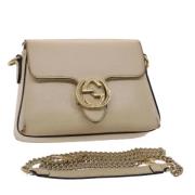 Gucci Vintage Pre-owned Laeder gucci-vskor Beige, Dam