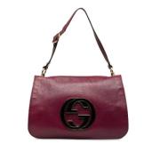 Gucci Vintage Pre-owned Laeder gucci-vskor Purple, Dam