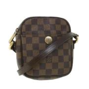 Louis Vuitton Vintage Pre-owned Canvas axelremsvskor Brown, Dam