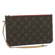 Louis Vuitton Vintage Pre-owned Canvas axelremsvskor Brown, Dam