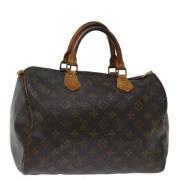 Louis Vuitton Vintage Pre-owned Canvas handvskor Brown, Dam