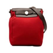 Hermès Vintage Pre-owned Laeder crossbodyvskor Red, Dam