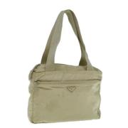 Prada Vintage Pre-owned Nylon totevskor Beige, Dam