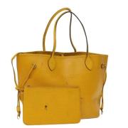 Louis Vuitton Vintage Pre-owned Laeder totevskor Yellow, Dam