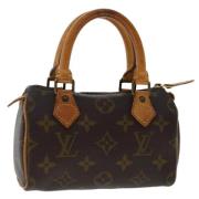 Louis Vuitton Vintage Pre-owned Canvas handvskor Brown, Dam