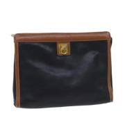 Celine Vintage Pre-owned Laeder kuvertvskor Black, Dam