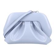 THEMOIRè Elegant Dusty Blue Vegan Fabric Clutch Blue, Dam